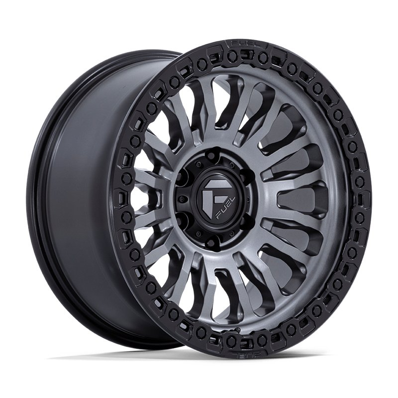 Fuel Off-Road | FC857 RINCON 17x8.5 ET-1 - MATTE GUNMETAL W/ M-BLACK LIP