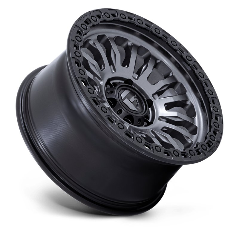 Fuel Off-Road | FC857 RINCON 17x8.5 ET-1 - MATTE GUNMETAL W/ M-BLACK LIP