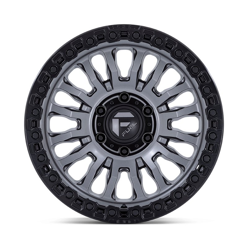 Fuel Off-Road | FC857 RINCON 17x8.5 ET-1 - MATTE GUNMETAL W/ M-BLACK LIP