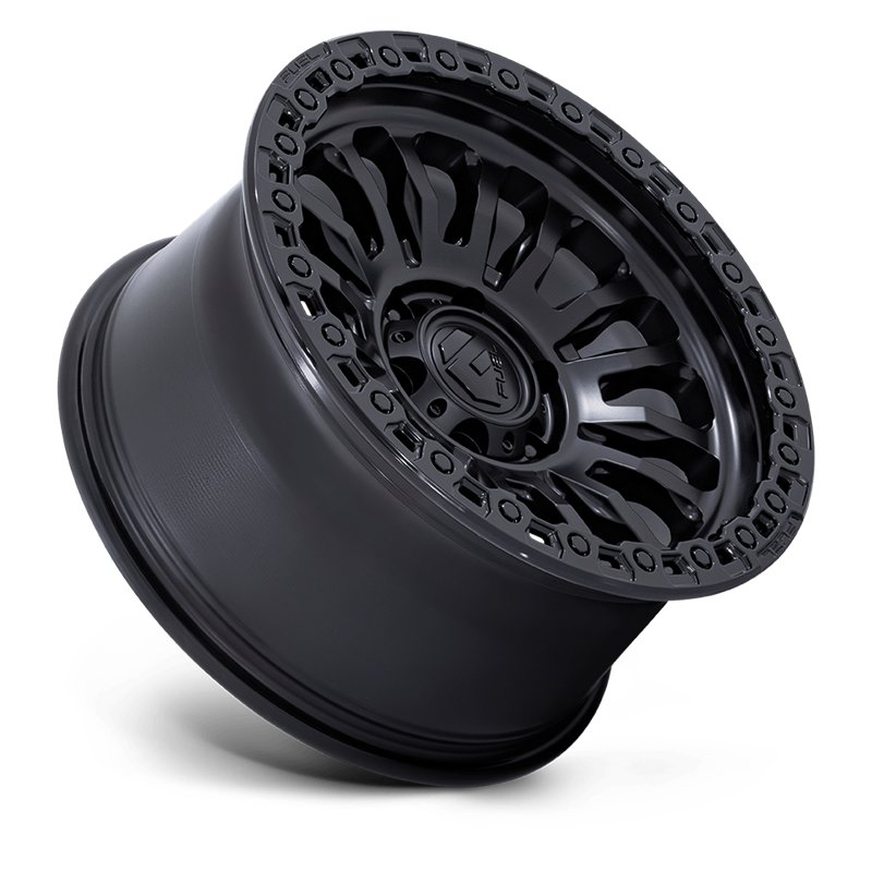 Fuel Off-Road | FC857 RINCON 17x8.5 ET-1 - MATTE BLACK W/ GLOSS BLACK LIP
