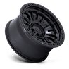 Fuel Off-Road | FC857 RINCON 17x8.5 ET-1 - MATTE BLACK W/ GLOSS BLACK LIP