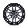 Fuel Off-Road | FC874 CELSIUS 20x9.0 ET1 - MATTE GUNMETAL W/ MATTE BLACK LIP