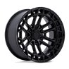 Fuel Off-Road | FC874 CELSIUS 17x9.0 ET1 - MATTE BLACK W/ GLOSS BLACK LIP