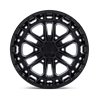 Fuel Off-Road | FC874 CELSIUS 17x9.0 ET-12 - MATTE BLACK W/ GLOSS BLACK LIP