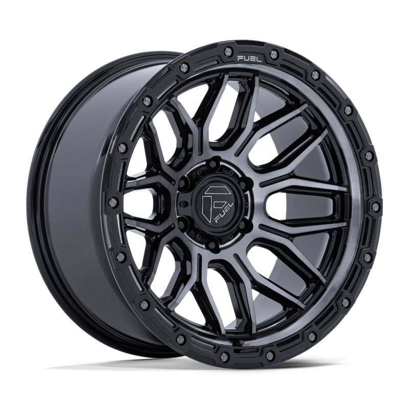 Fuel Off-Road | FC881 SURGE 18x9.0 ET20 - GLOSS BLACK MACHINED W/ GRAY TINT