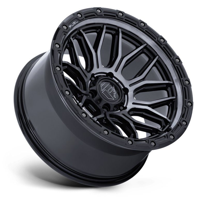 Fuel Off-Road | FC881 SURGE 18x9.0 ET20 - GLOSS BLACK MACHINED W/ GRAY TINT