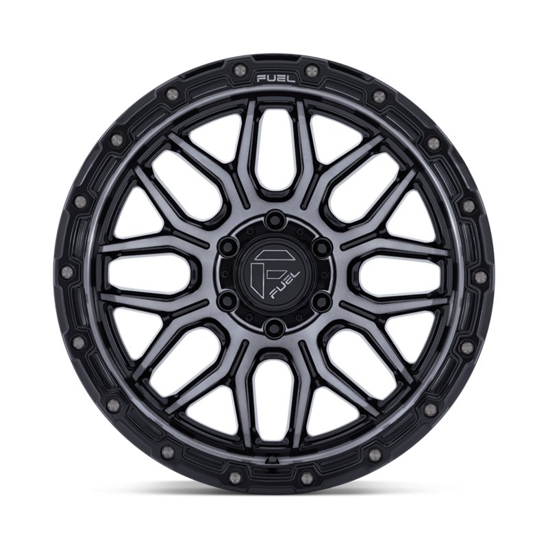 Fuel Off-Road | FC881 SURGE 18x9.0 ET20 - GLOSS BLACK MACHINED W/ GRAY TINT