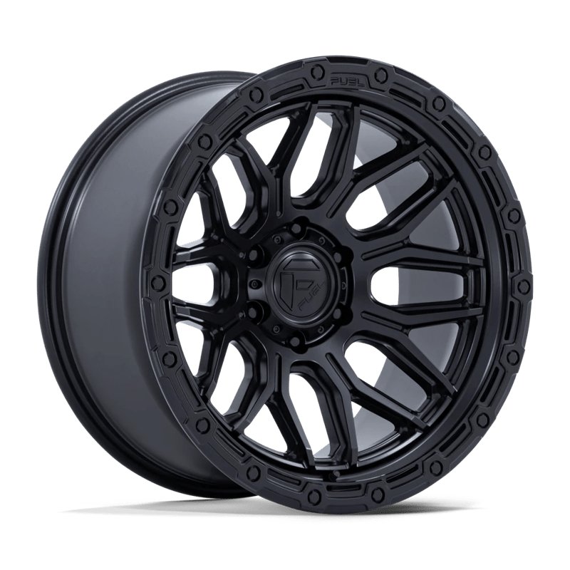 Fuel Off-Road | FC881 SURGE 20x9.0 ET1 - MATTE BLACK W/ GLOSS BLACK LIP