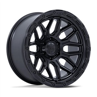 Fuel Off-Road | FC881 SURGE 20x9.0 ET20 - MATTE BLACK W/ GLOSS BLACK LIP