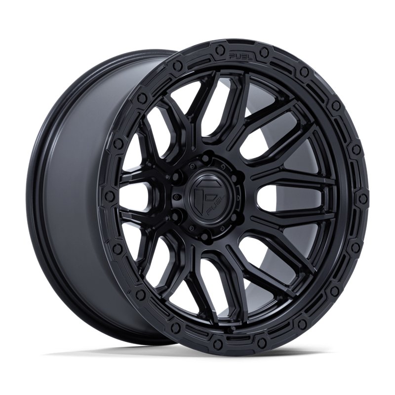 Fuel Off-Road | FC881 SURGE 20x9.0 ET1 - MATTE BLACK W/ GLOSS BLACK LIP