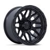 Fuel Off-Road | FC881 SURGE 20x9.0 ET1 - MATTE BLACK W/ GLOSS BLACK LIP