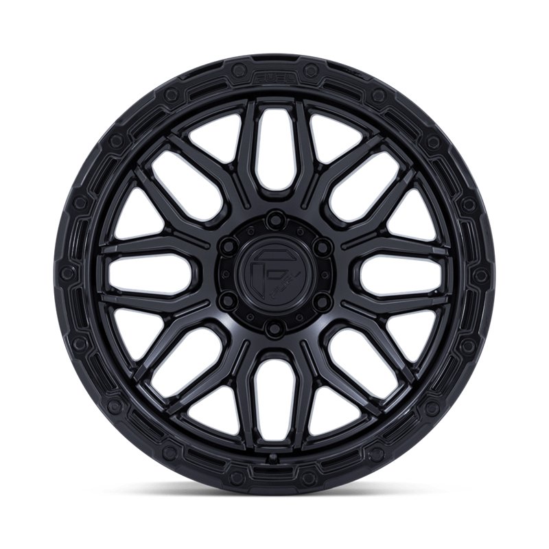Fuel Off-Road | FC881 SURGE 20x9.0 ET1 - MATTE BLACK W/ GLOSS BLACK LIP