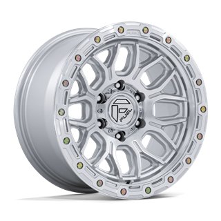 Fuel Off-Road | FC881 SURGE 20x10.0 ET-18 - GLOSS SILVER W/ MACHINED FACE