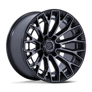 Fuel Off-Road | FC882 TRAX 17x9.0 ET1 - GLOSS BLACK MACHINED FACE DARK TINTED CLEAR