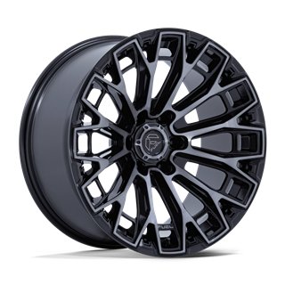 Fuel Off-Road | FC882 TRAX 20x9.0 ET1 - GLOSS BLACK MACHINED FACE DARK TINTED CLEAR