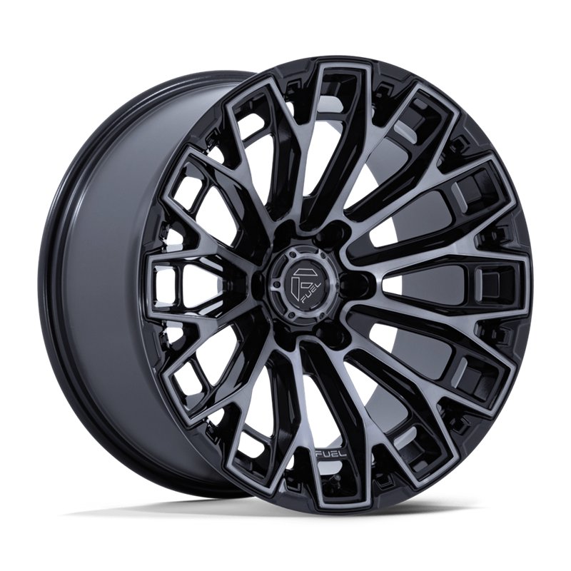 Fuel Off-Road | FC882 TRAX 20x9.0 ET1 - GLOSS BLACK MACHINED FACE DARK TINTED CLEAR