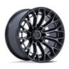 Fuel Off-Road | FC882 TRAX 20x9.0 ET1 - GLOSS BLACK MACHINED FACE DARK TINTED CLEAR