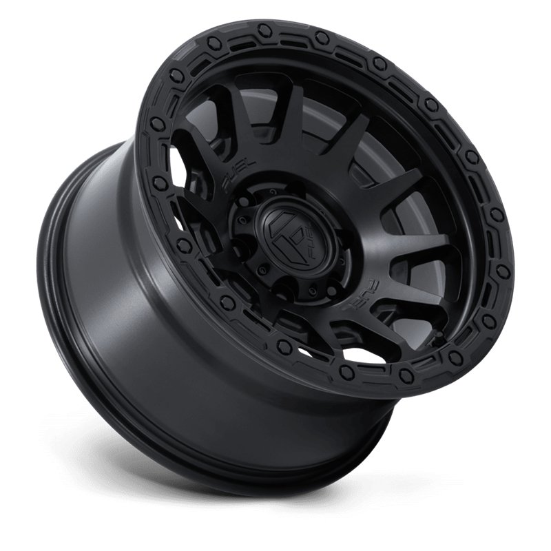 Fuel Off-Road | FC884 FORTRESS 18x9.0 ET20 - MATTE BLACK W/ GLOSS BLACK LIP
