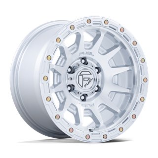 Fuel Off-Road | FC884 FORTRESS 17x8.5 ET25 - GLOSS SILVER W/ MACHINED FACE