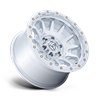 Fuel Off-Road | FC884 FORTRESS 17x8.5 ET25 - GLOSS SILVER W/ MACHINED FACE