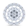 Fuel Off-Road | FC884 FORTRESS 17x8.5 ET25 - GLOSS SILVER W/ MACHINED FACE