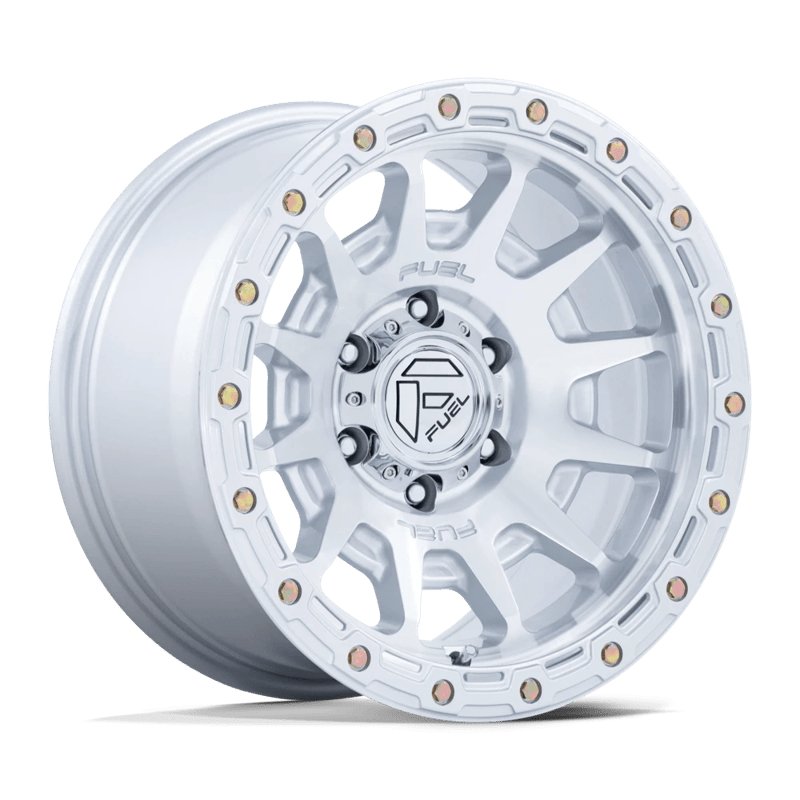 Fuel Off-Road | FC884 FORTRESS 18x9.0 ET1 - GLOSS SILVER W/ MACHINED FACE
