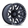 Fuel Off-Road | FC885 INJECTOR 20x9.0 ET1 - GLOSS BLACK MACHINED FACE W/ DARK TINT