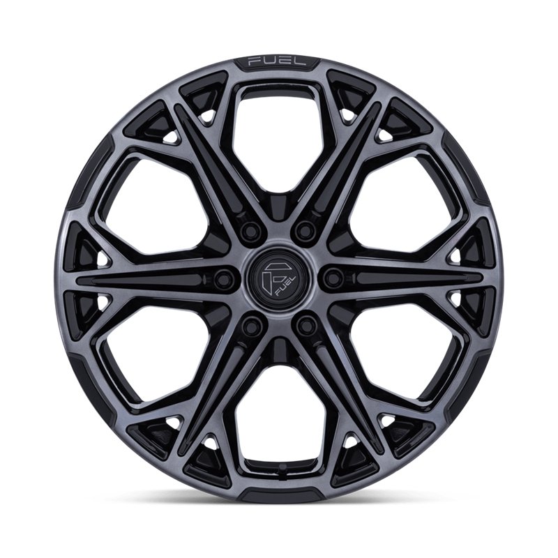 Fuel Off-Road | FC886 HAMMERHEAD 22x10.0 ET-18 - GLOSS BLACK DARK TINTED CLEAR