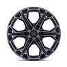 Fuel Off-Road | FC886 HAMMERHEAD 22x10.0 ET-18 - GLOSS BLACK DARK TINTED CLEAR