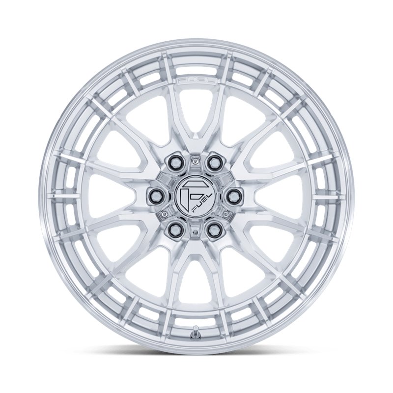 Fuel Off-Road | FC888 REVOLT 20x9.0 ET1 - HYPER SILVER W/ MACHINED FACE