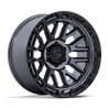 Fuel Off-Road | FC890 RAIL 17x9.0 ET1 - GLOSS GUNMETAL W/ GLOSS BLACK LIP