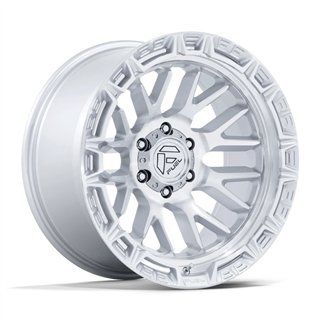 Fuel Off-Road | FC890 RAIL 20x9.0 ET1 - GLOSS SILVER W/ MACHINED FACE