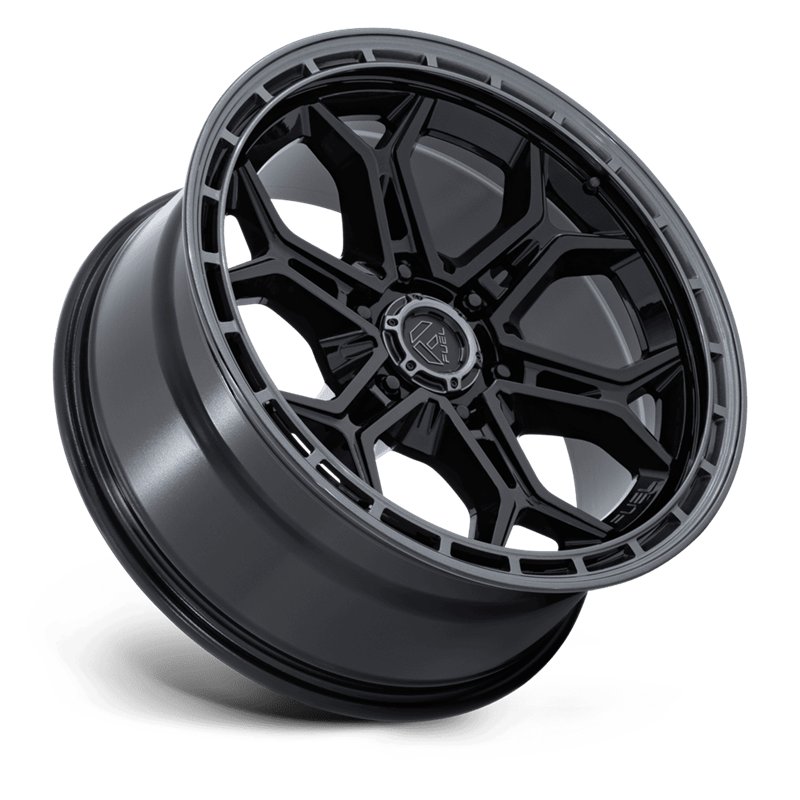 Fuel Off-Road | FC896 HEATHEN 20x9.0 ET20 - GLOSS BLACK W/ GUNMETAL LIP