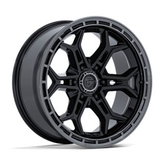 Fuel Off-Road | FC896 HEATHEN 20x9.0 ET1 - GLOSS BLACK W/ GUNMETAL LIP
