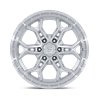 Fuel Off-Road | FC896 HEATHEN 20x9.0 ET1 - GLOSS SILVER W/ MACHINED FACE