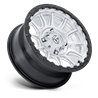 Fuel Off-Road | FV866 PISTON UTV 15x7.0 ET38 - HYPER SILVER MACHINED FACE MATTE BLACK LIP
