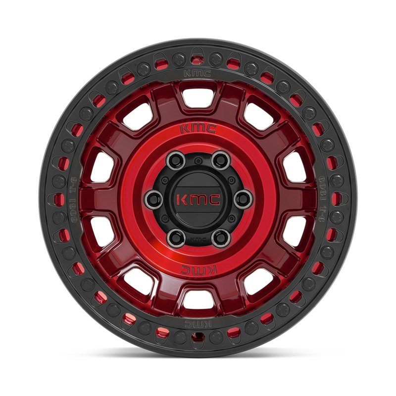KMC | KM236 TANK BEADLOCK 17x9.0 ET-38 - CANDY RED
