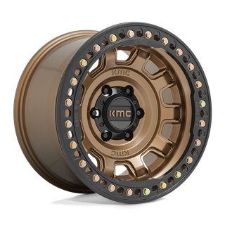 KMC | KM236 TANK BEADLOCK 17x9.0 ET-38 - MATTE BRONZE