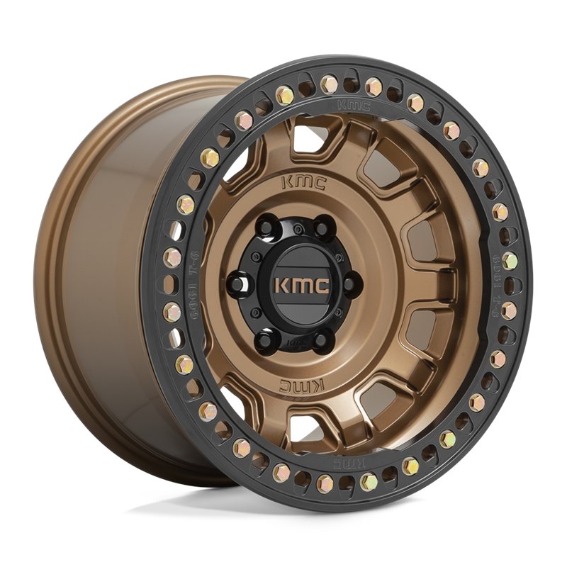 KMC | KM236 TANK BEADLOCK 17x9.0 ET-38 - MATTE BRONZE