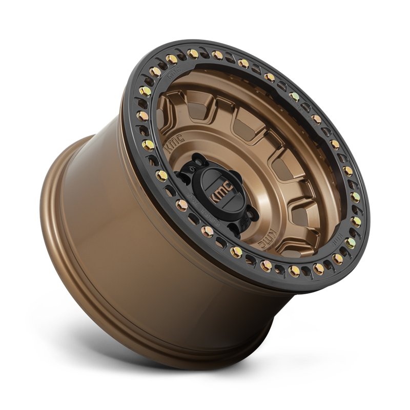 KMC | KM236 TANK BEADLOCK 17x9.0 ET-38 - MATTE BRONZE