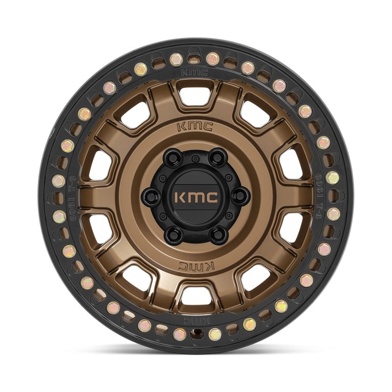 KMC | KM236 TANK BEADLOCK 17x9.0 ET-38 - MATTE BRONZE
