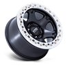 KMC | KM238 VI BEADLOCK 17x9.0 ET-38 - SATIN BLACK W/ MACHINED RING