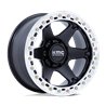 KMC | KM238 VI BEADLOCK 20x10.0 ET-48 - SATIN BLACK W/ MACHINED RING