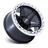 KMC | KM238 VI BEADLOCK 20x10.0 ET-48 - SATIN BLACK W/ MACHINED RING