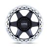 KMC | KM238 VI BEADLOCK 20x10.0 ET-48 - SATIN BLACK W/ MACHINED RING