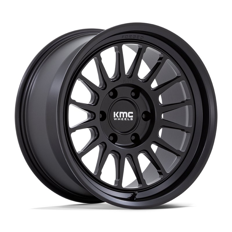 KMC | KM447 IMPACT FORGED MONOBLOCK 17x8.5 ET-10 - SATIN BLACK