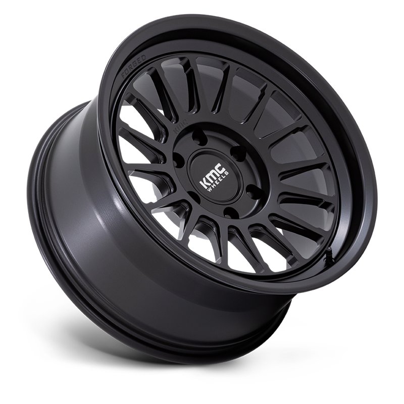 KMC | KM447 IMPACT FORGED MONOBLOCK 17x8.5 ET-10 - SATIN BLACK
