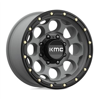 KMC | KM541 DIRTY HARRY 17x8.5 ET0 - SATIN GRAY W/ BLACK LIP
