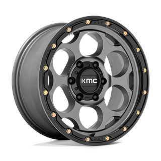 KMC | KM541 DIRTY HARRY 17x9.0 ET-12 - SATIN GRAY W/ BLACK LIP