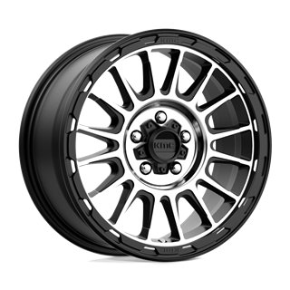 KMC | KM542 IMPACT 17x8.0 ET35 - SATIN BLACK MACHINED